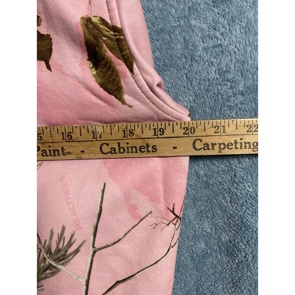 Under Armour Hoodie Women's Medium Pink‎ Realtree Camo Big Logo Pullover - Picture 5 of 6